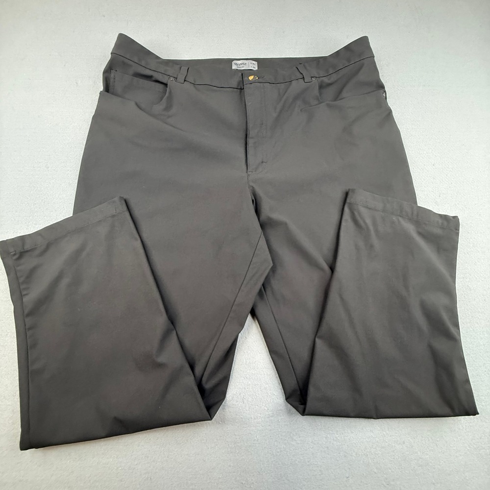 VRST Athletic Pants Mens 40x30 Black 5-Pocket Commuter Performance Trousers - Picture 3 of 14